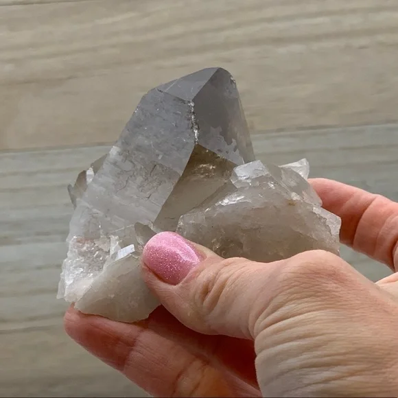 Natural Smoky Quartz, Unpolished, Rutilated Quartz - Picture 4 of 12